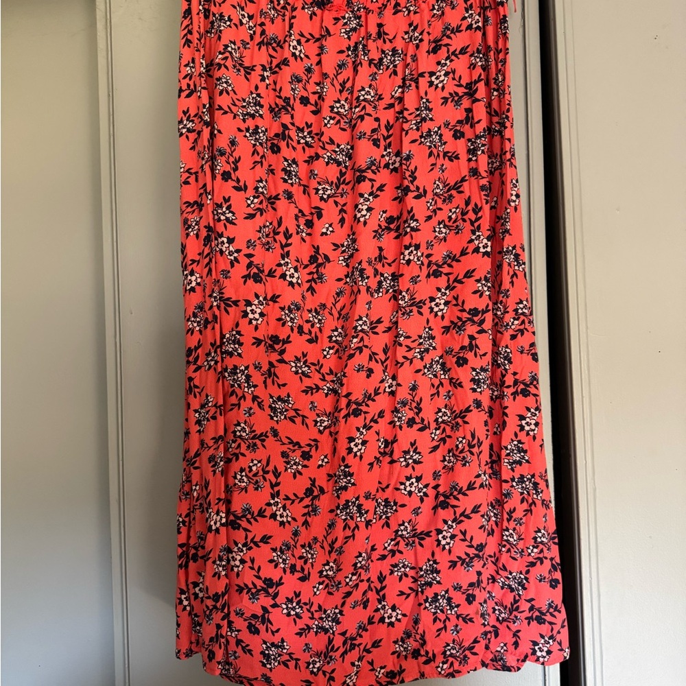 Time and tru Floral Coral Skirt